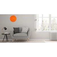 Dizajnové nástenné hodiny Future Time FT2010OR Round orange 40cm